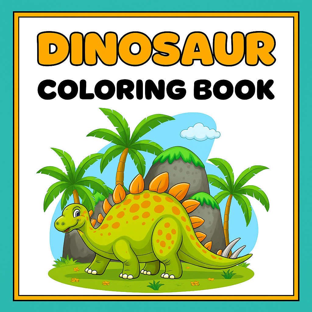 Dinosaur Coloring Printable Book [30 Pages]