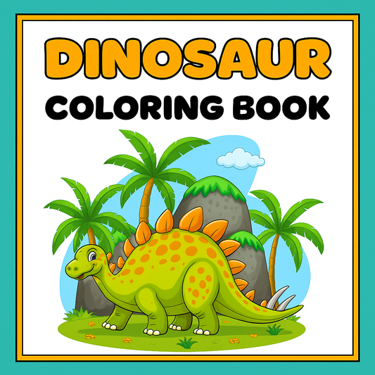 Dinosaur Coloring Printable Book [30 Pages]