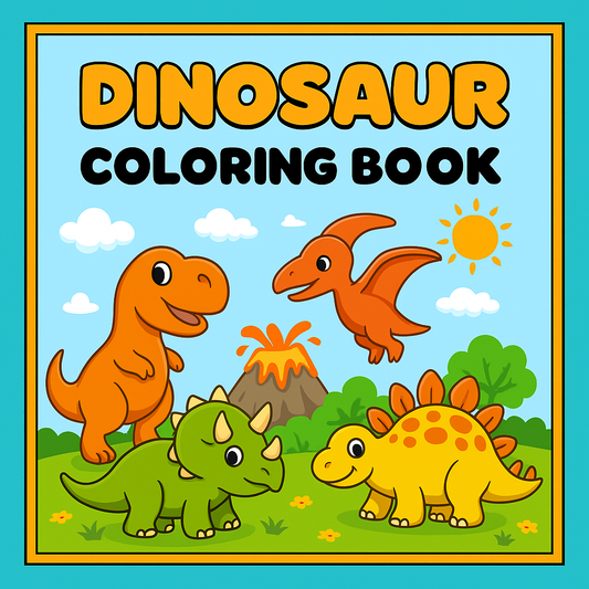 Dinosaur Coloring Book [7 Pages]